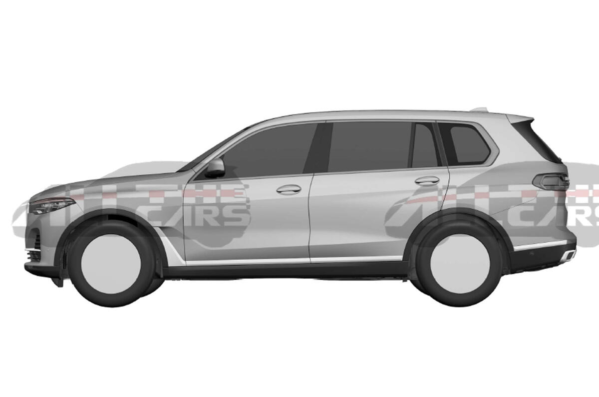 Production BMW X7: patent images reveal final design