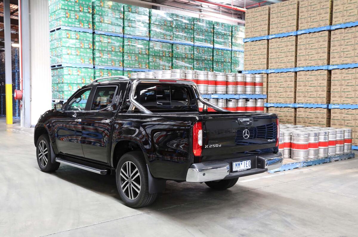Mercedes-Benz X-Class delivers beer in Australia