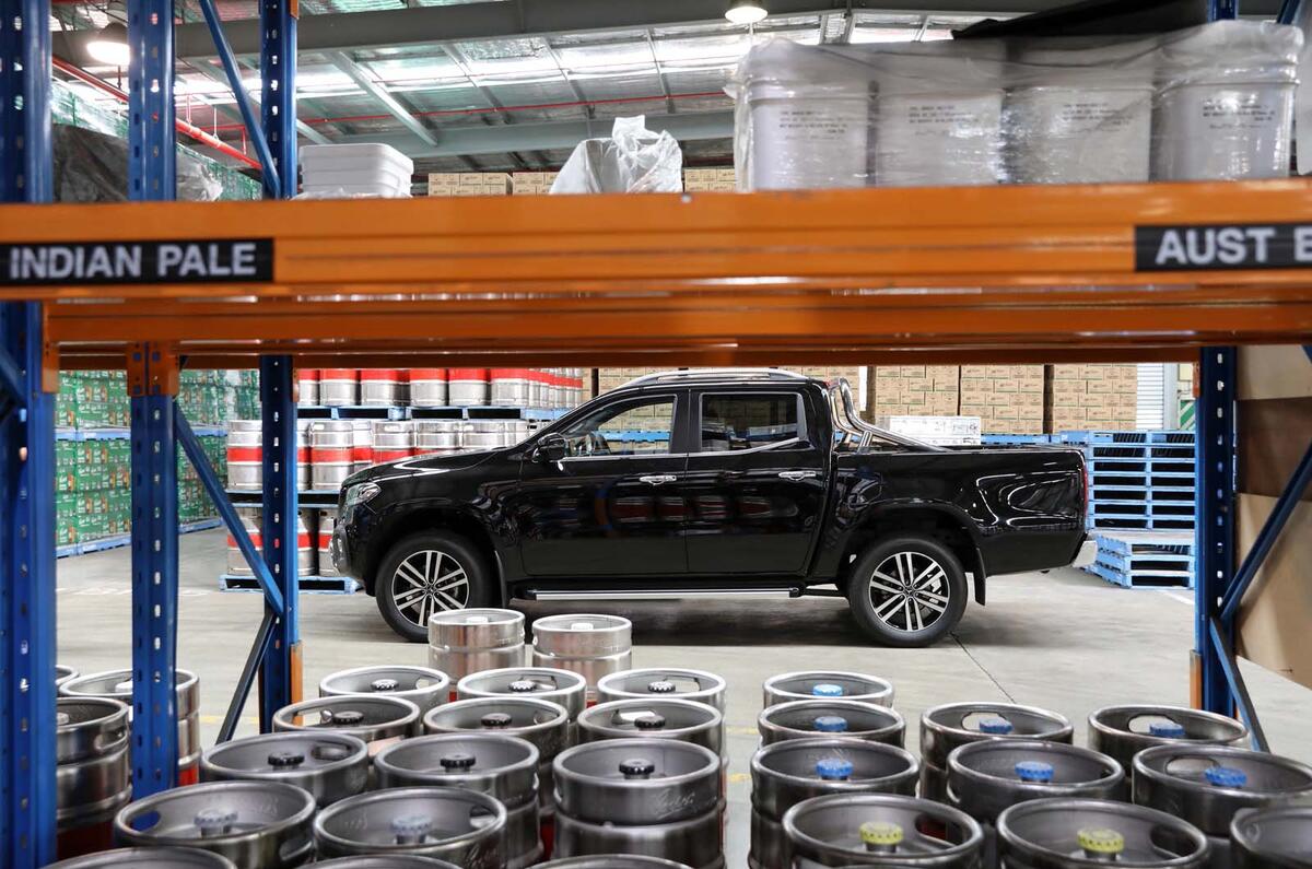 Mercedes-Benz X-Class delivers beer in Australia