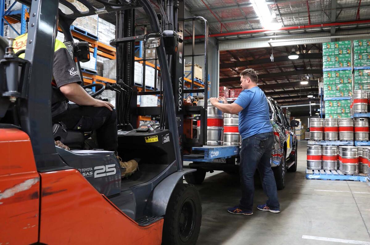 Mercedes-Benz X-Class delivers beer in Australia