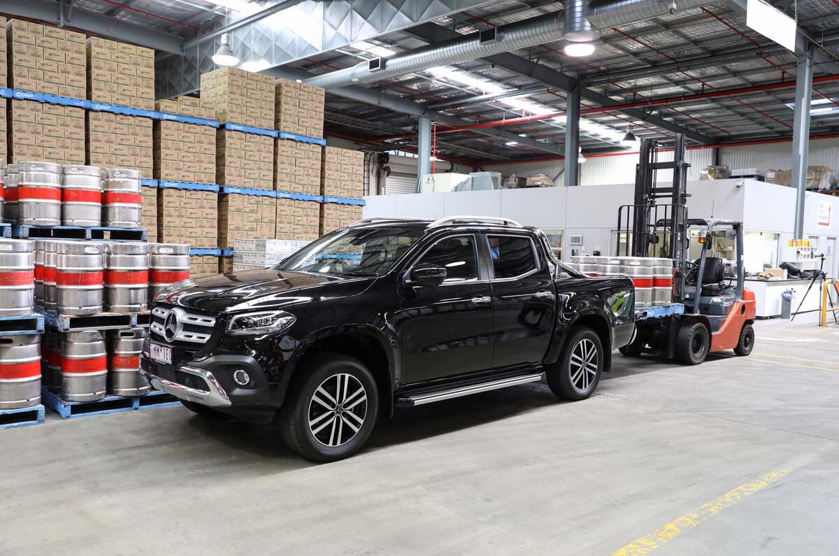Mercedes-Benz X-Class delivers beer in Australia