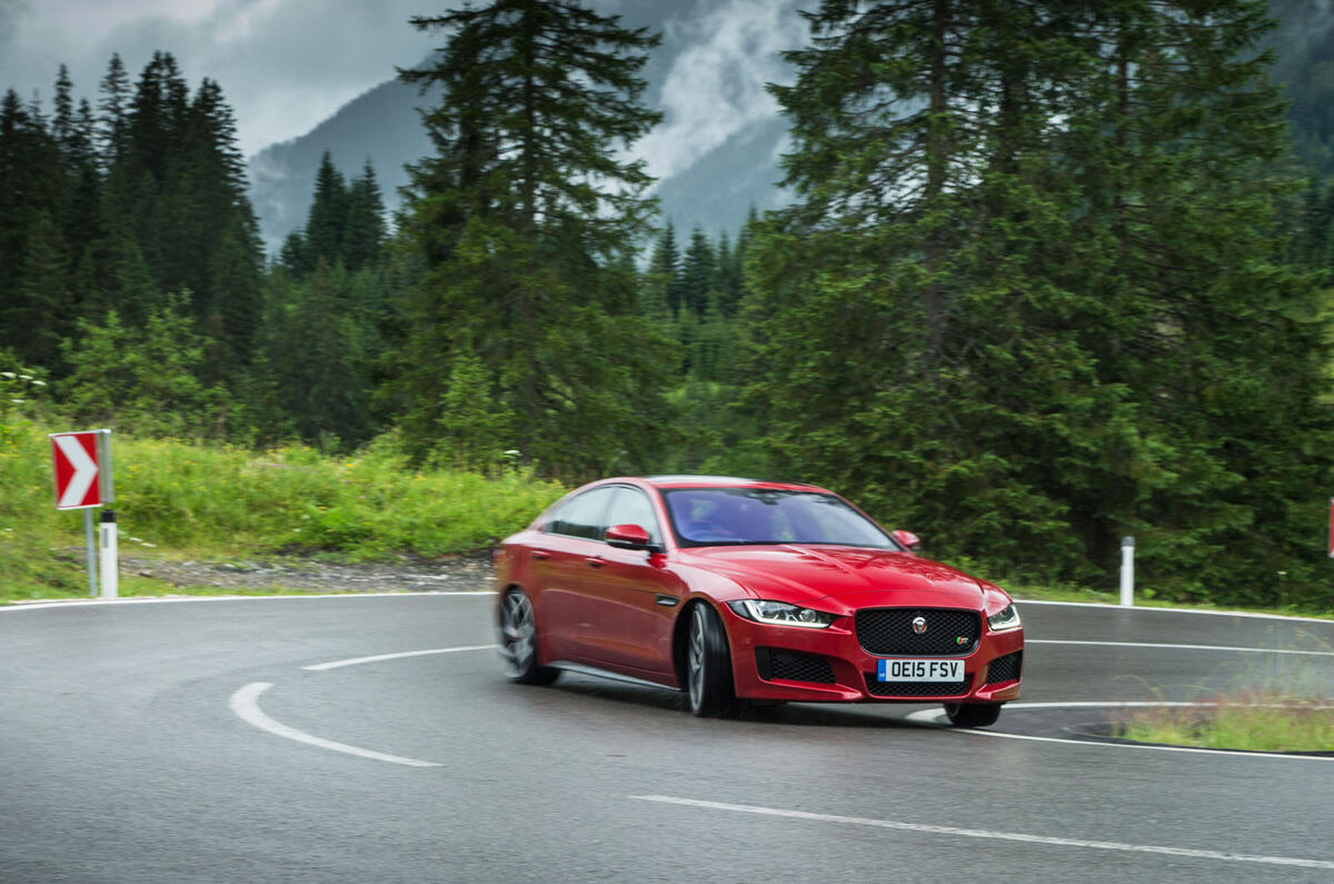 Jaguar XE cornering Jaguar XE cornering