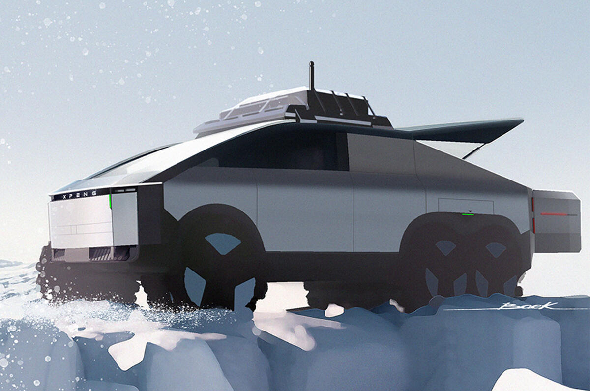 Xpeng flying car front three quarter
