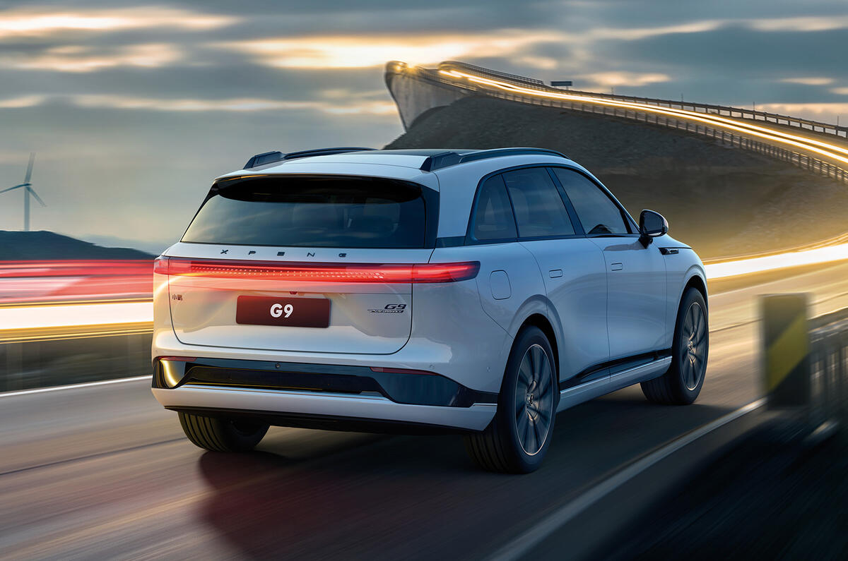 Xpeng G9 rear dynamic Xpeng G9 rear dynamic