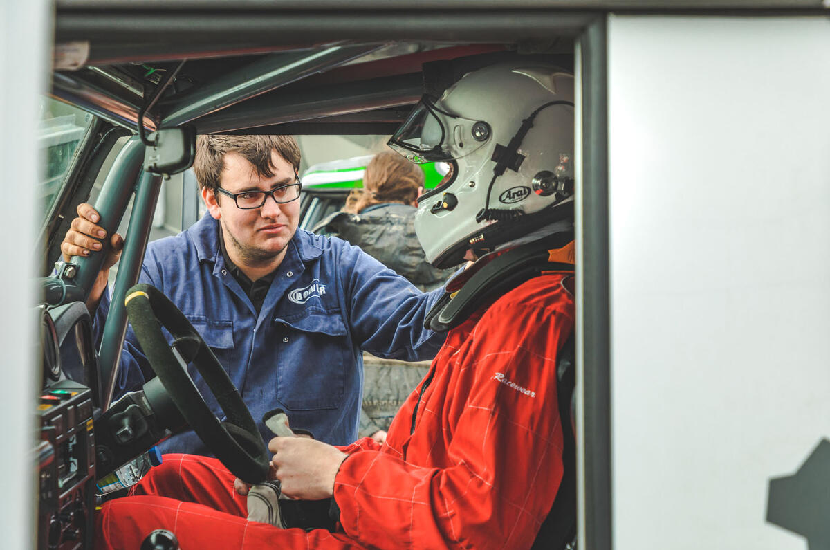 Richard in cabin Richard in cabin