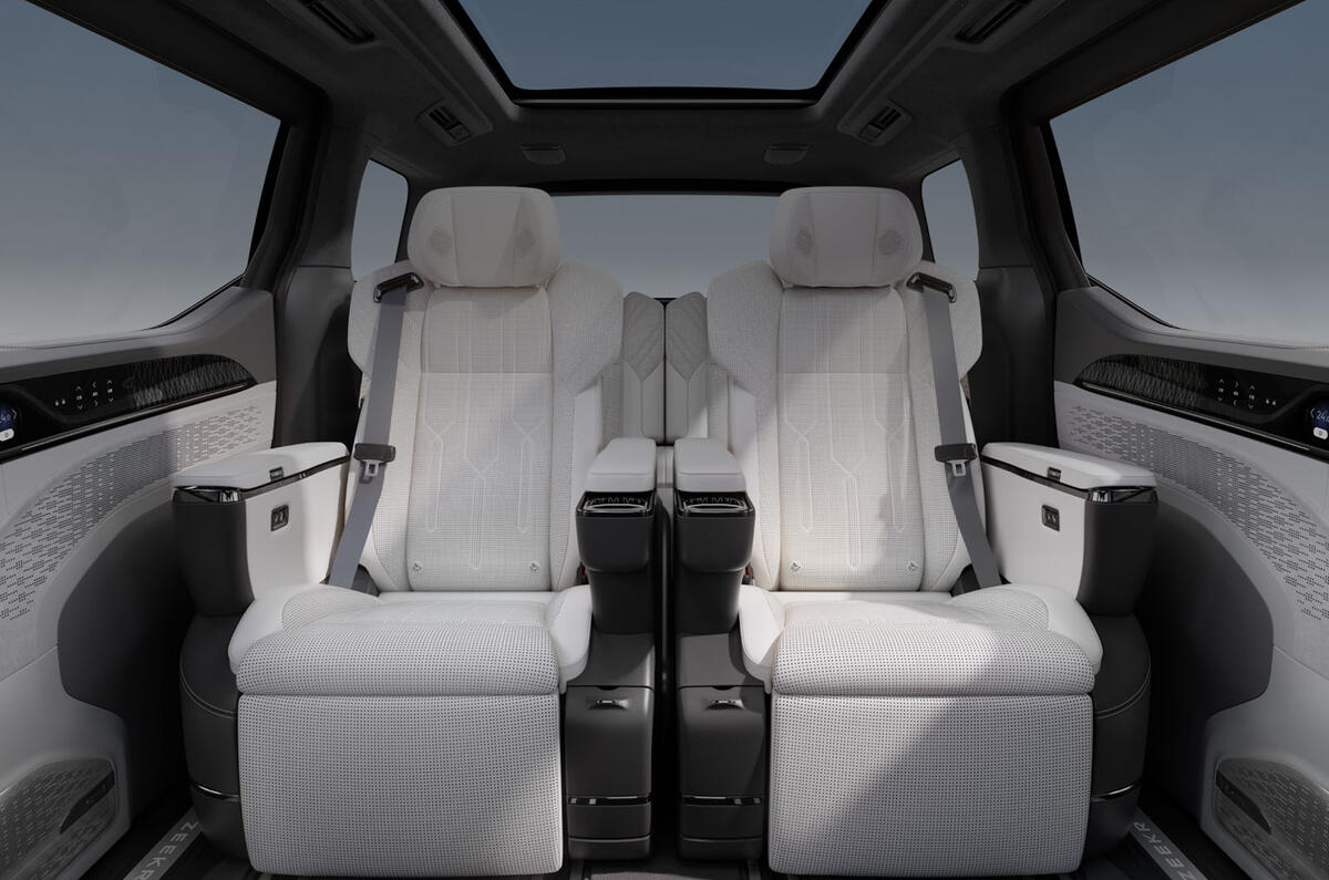 Zeekr 009 rear seats Zeekr 009 rear seats