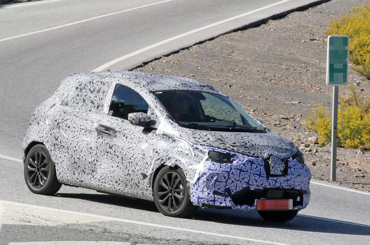 2020 Renault Zoe testing spy shots