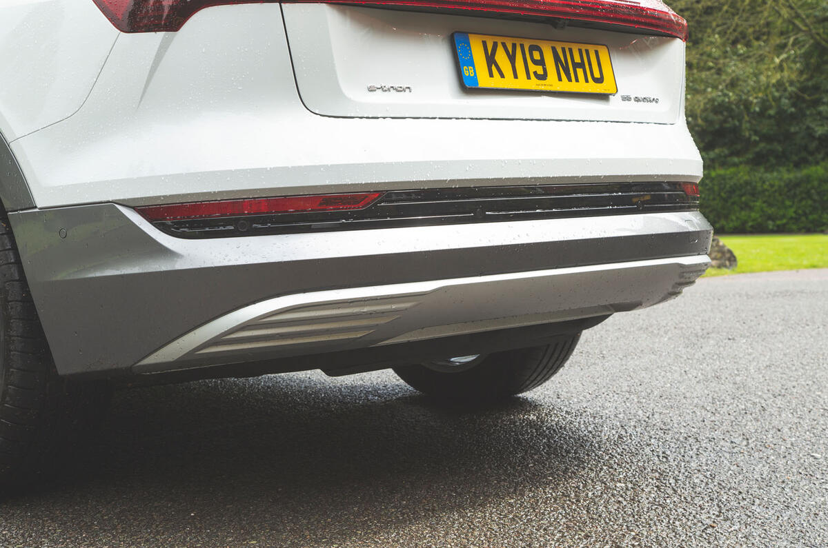 Audi E-tron 2019 long-term review - rear bumper