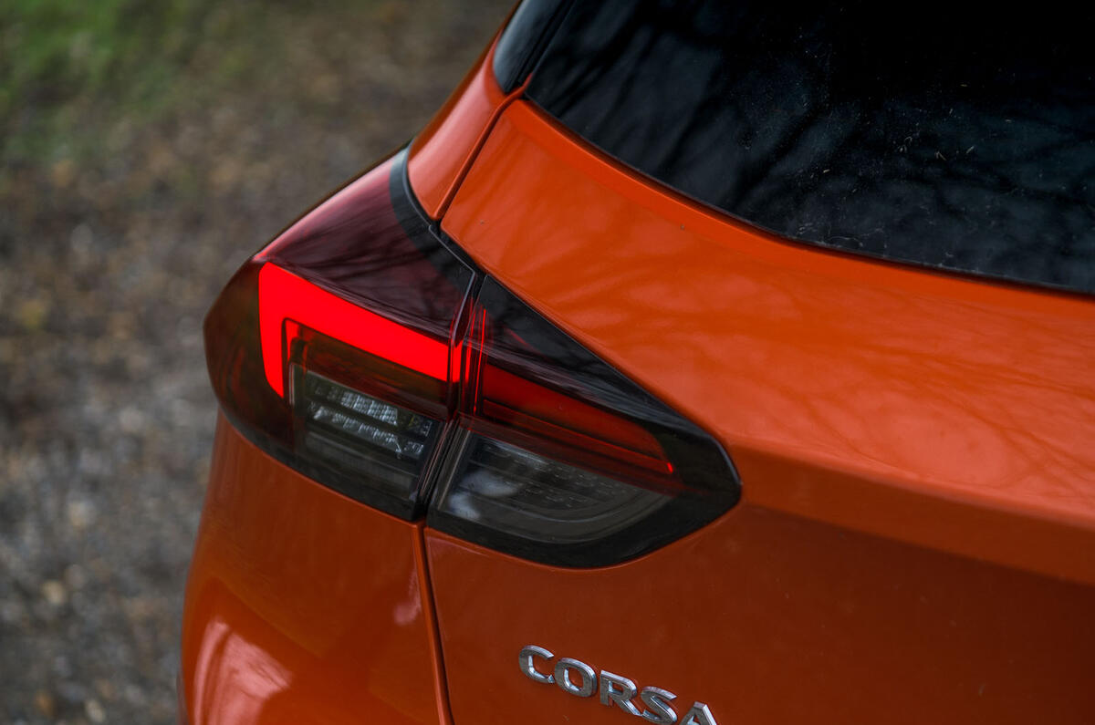Vauxhall Corsa 2020 long-term review - rear lights