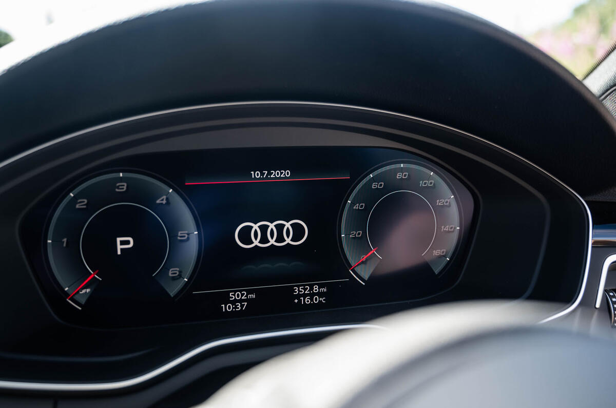 Audi S5 Sportback 2020 long-term review - instruments