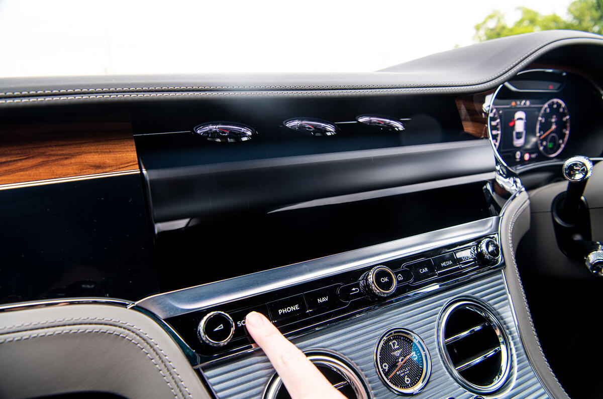 Bentley Continental GT 2019 long-term review - rotating screen