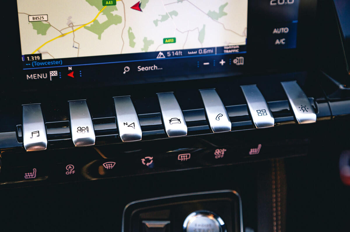 Peugeot 508 2019 long-term review - piano key controls