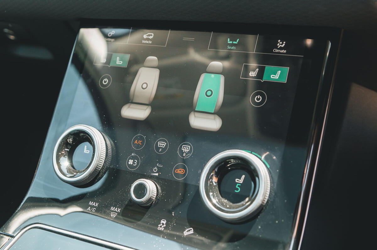 Range Rover Velar 2019 long-term review - climate controls