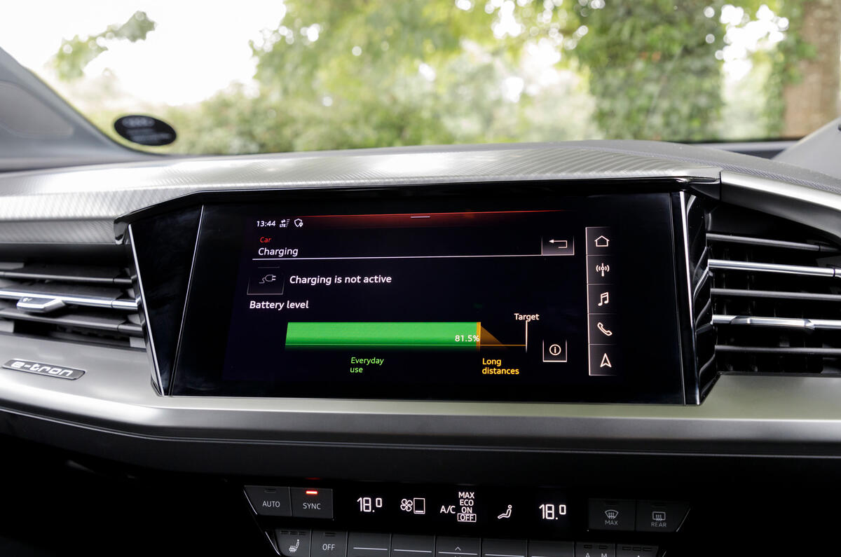 12 Audi Q4 E tron 2021 long term review infotainment 12 Audi Q4 E tron 2021 long term review infotainment