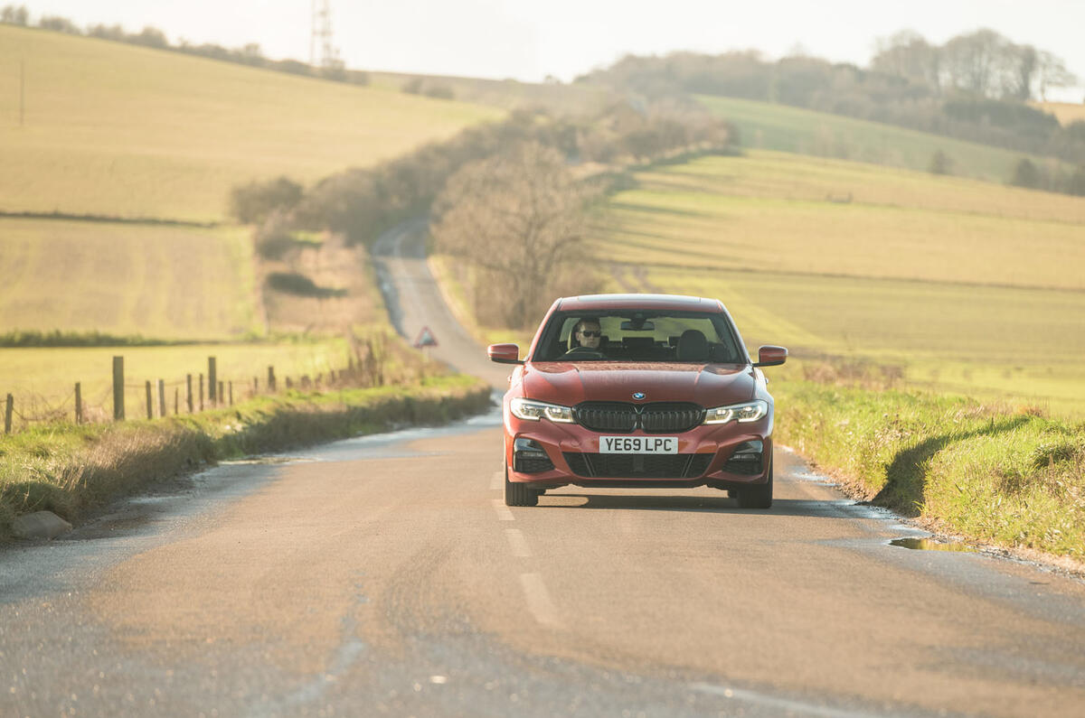 BMW 3 Series 330e 2020 long-term review - on the road nose BMW 3 Series 330e 2020 long-term review - on the road nose