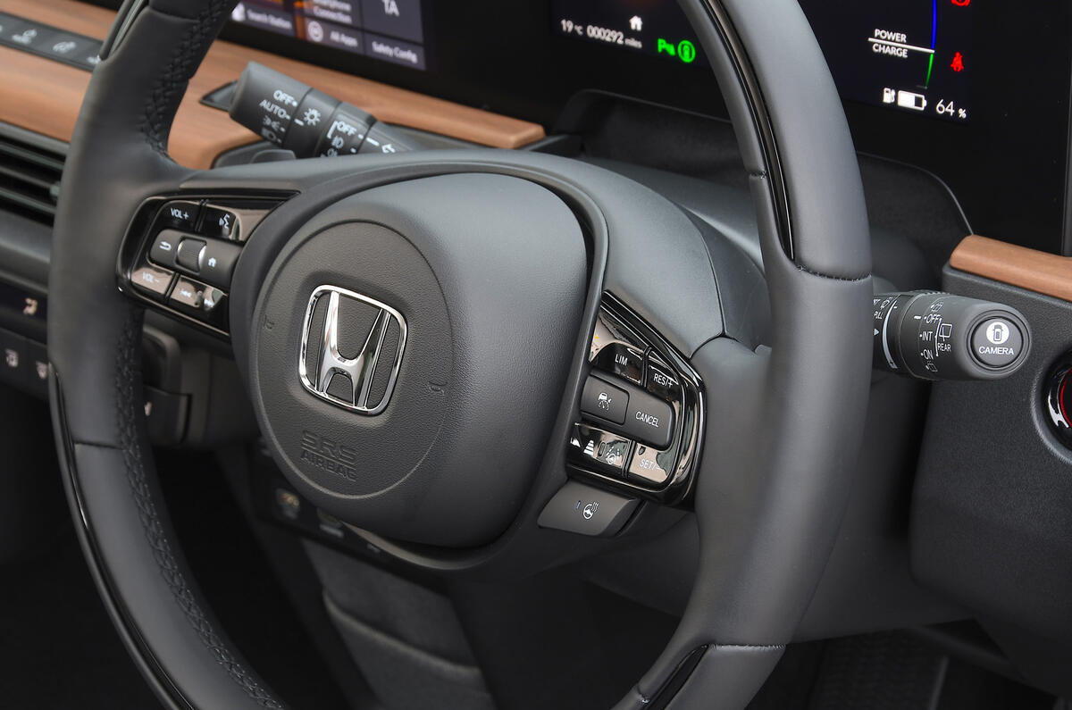 Honda e 2020 long-term review - steering wheel Honda e 2020 long-term review - steering wheel