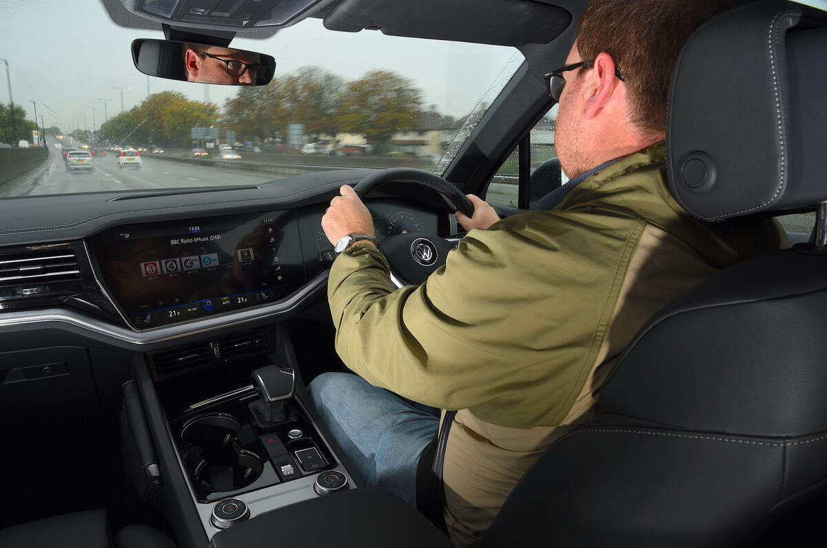 Volkswagen Touareg 2019 long-term review - Damien Smith driving