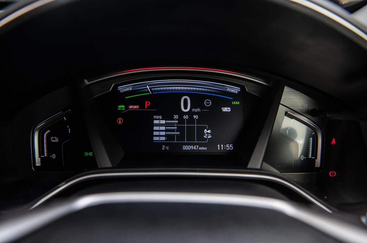 Honda CR-V hybrid 2019 long-term review - instruments
