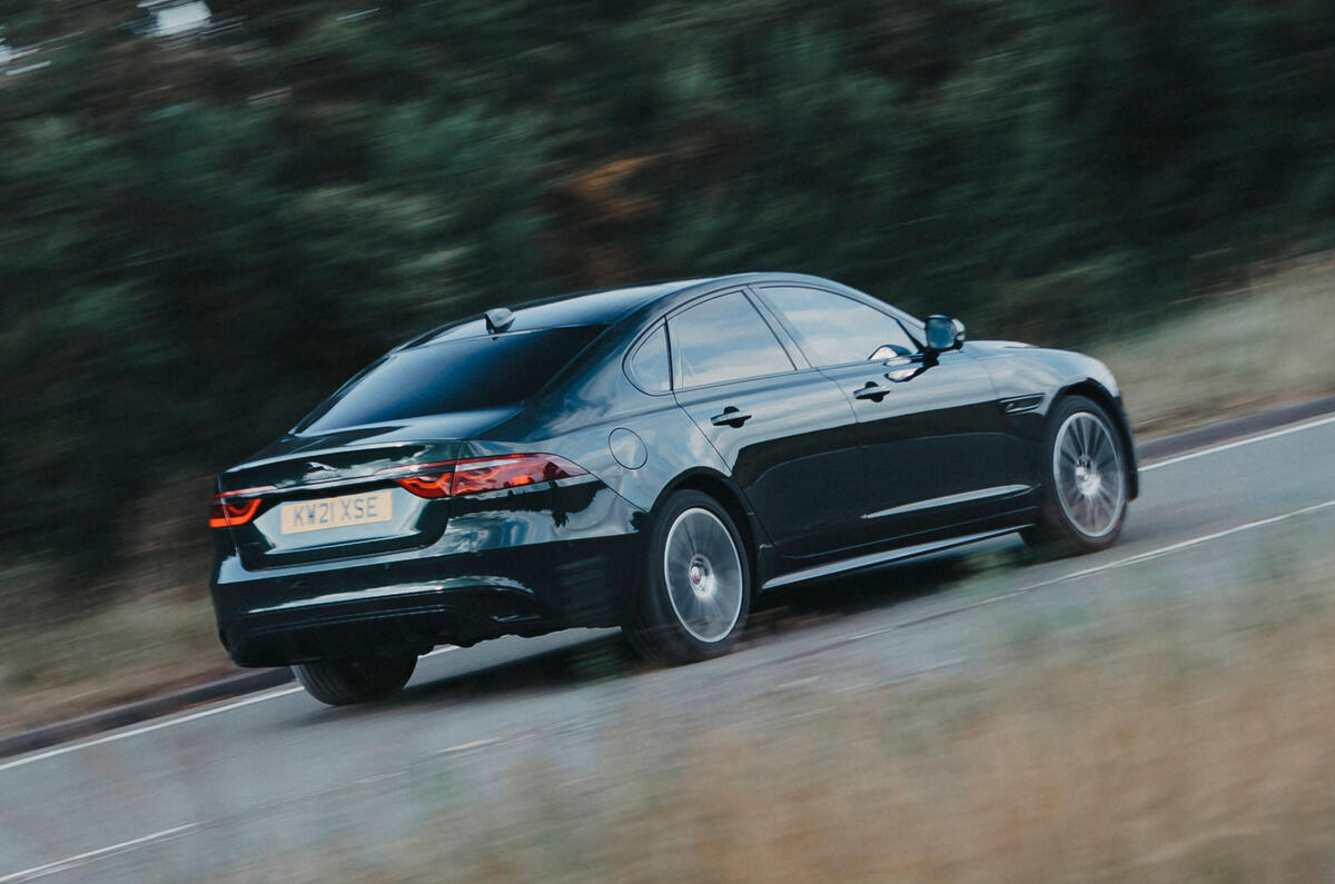 13 Jaguar XF 2021 long term review on road rear 13 Jaguar XF 2021 long term review on road rear