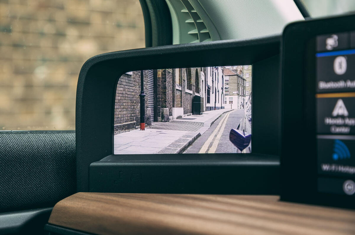 Honda e 2020 long-term review - wing mirror monitors Honda e 2020 long-term review - wing mirror monitors