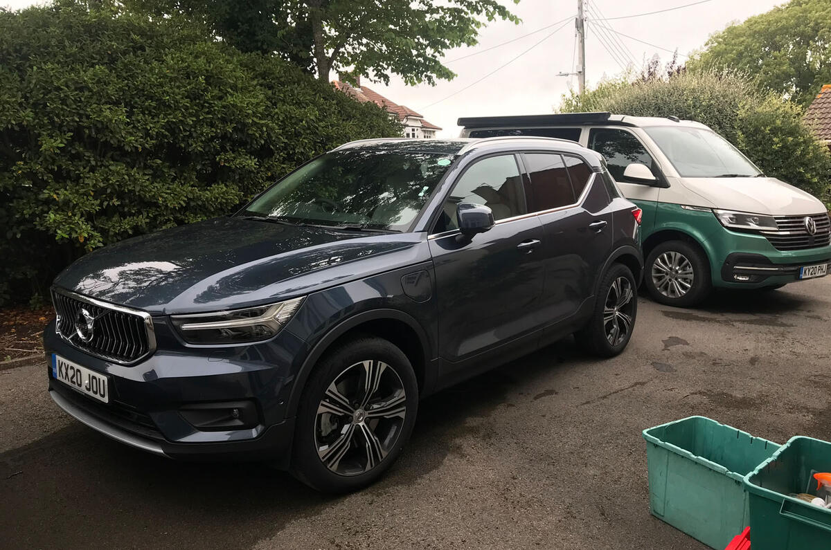 Volvo XC40 Recharge T5 2020 long-term review - with VW camper Volvo XC40 Recharge T5 2020 long-term review - with VW camper