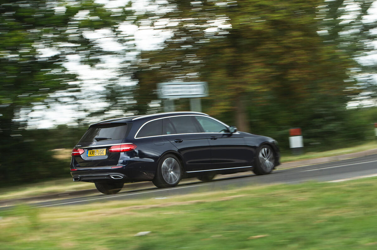 Mercedes E300de 2019 long-term review - on the road rear