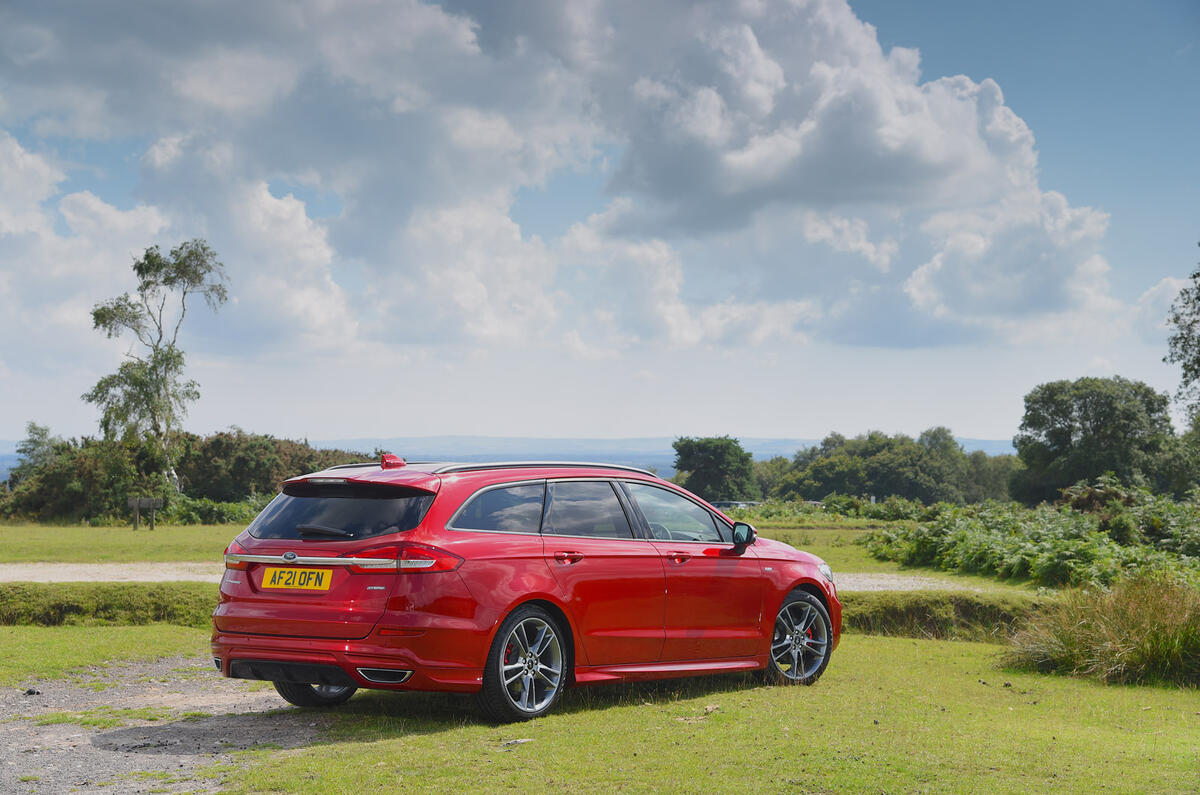 16 Ford Mondeo hybrid estate long term static rear 16 Ford Mondeo hybrid estate long term static rear