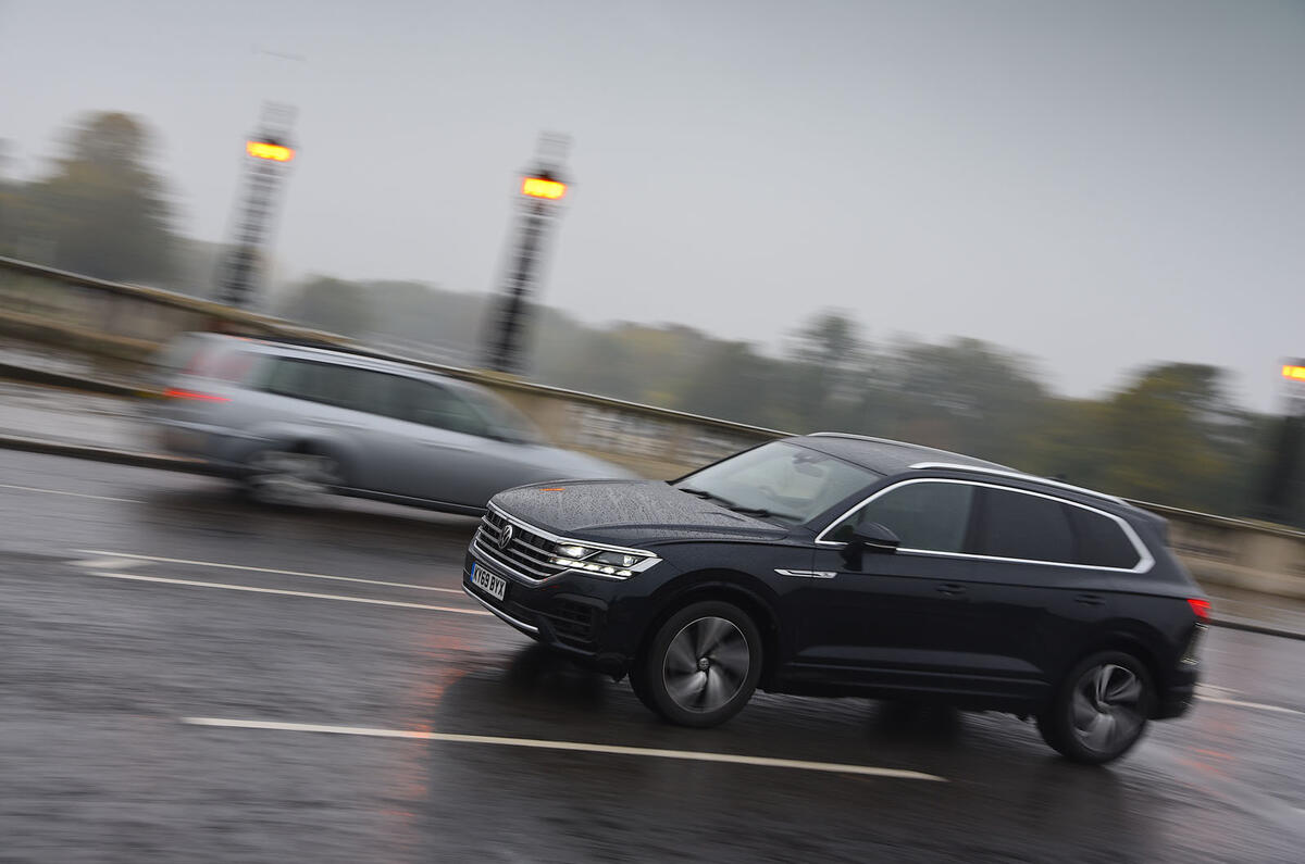 Volkswagen Touareg 2019 long-term review - driving across bridge