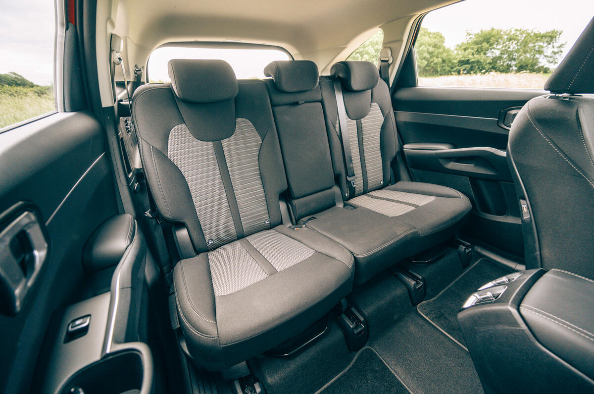 17 Kia Sorento PHEV 2021 long term rear seats 17 Kia Sorento PHEV 2021 long term rear seats