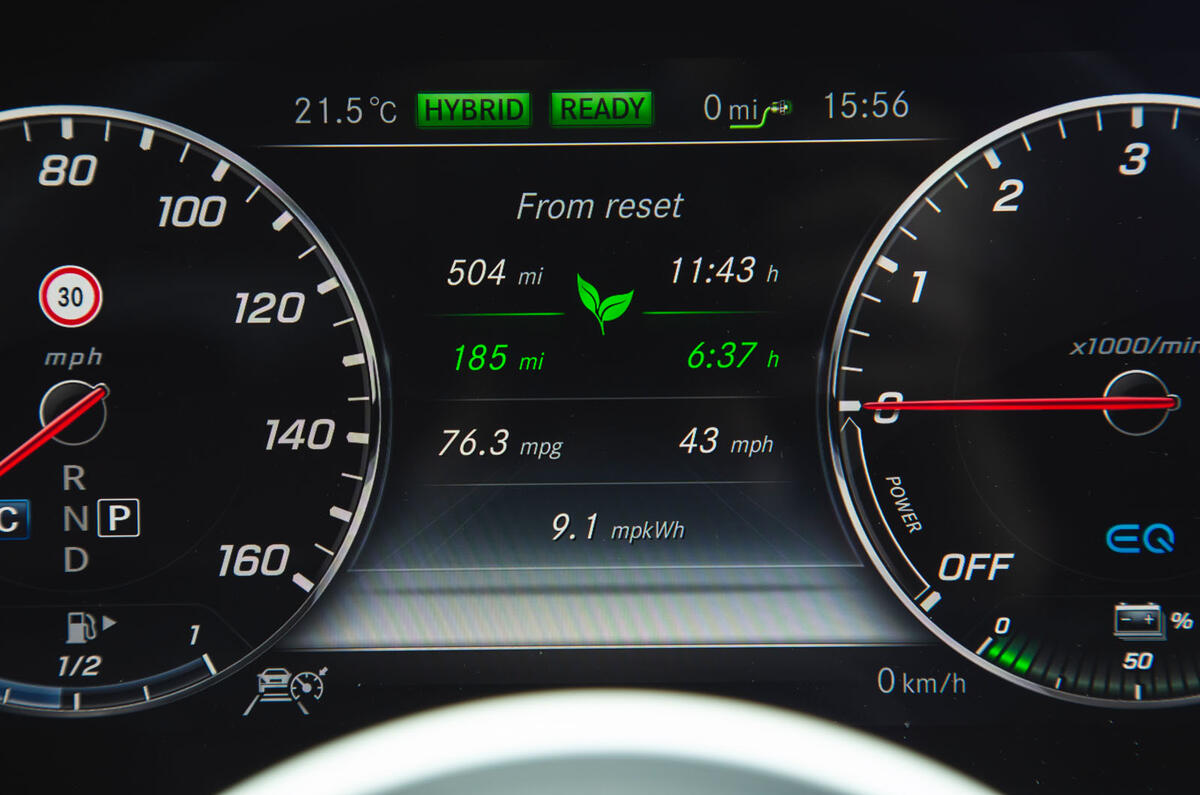 Mercedes E300de 2019 long-term review - efficiency