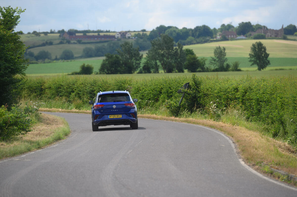 Volkswagen T-Roc R 2020 long-term review - on the road rear Volkswagen T-Roc R 2020 long-term review - on the road rear