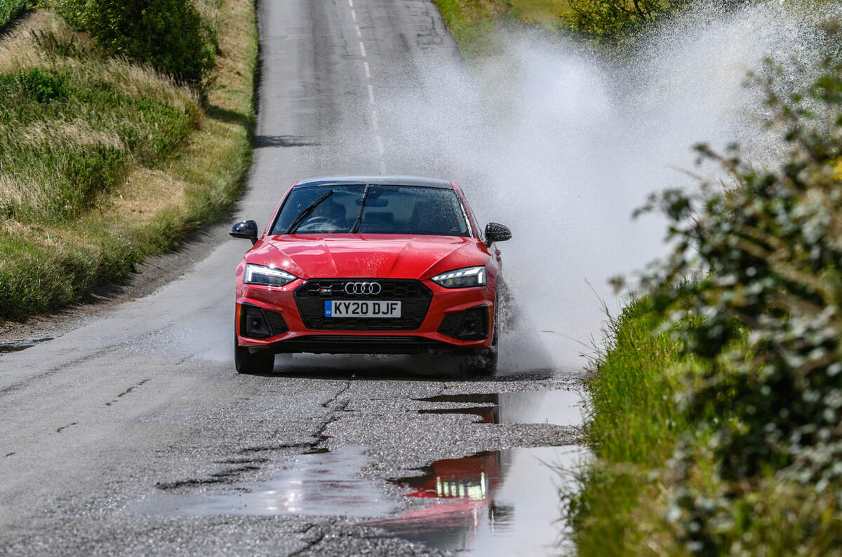 Audi S5 Sportback 2020 long-term review - splash