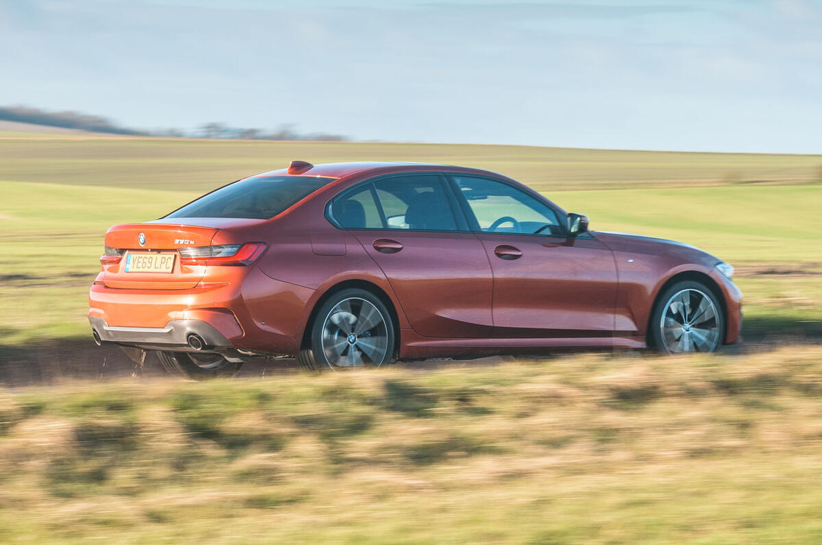 BMW 3 Series 330e 2020 long-term review - hero rear BMW 3 Series 330e 2020 long-term review - hero rear