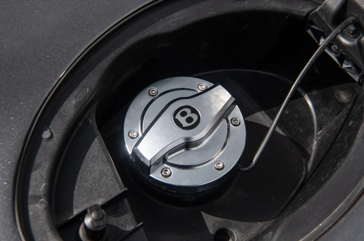 Bentley Continental GT 2019 long-term review - fuel filler cap