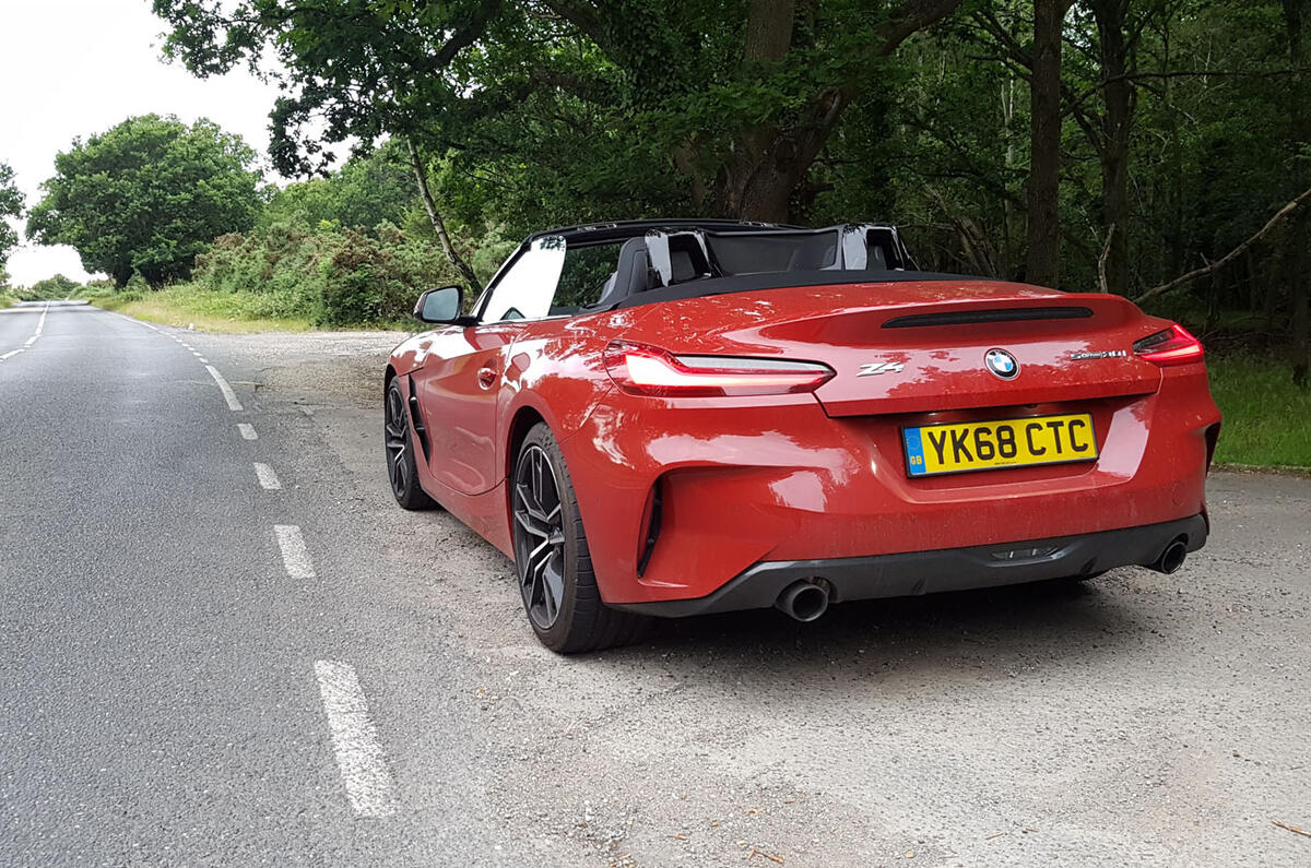 BMW Z4 2019 long-term review - Goodwood rear