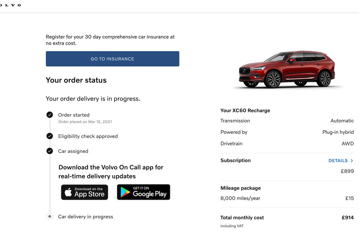 21 Volvo XC60 Recharge 2021 LT ordering