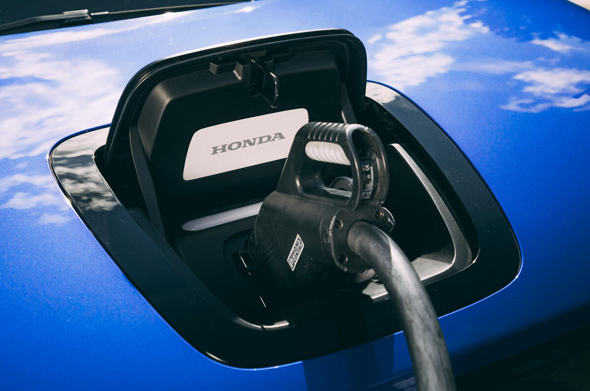 Honda e 2020 long-term review - charging port Honda e 2020 long-term review - charging port