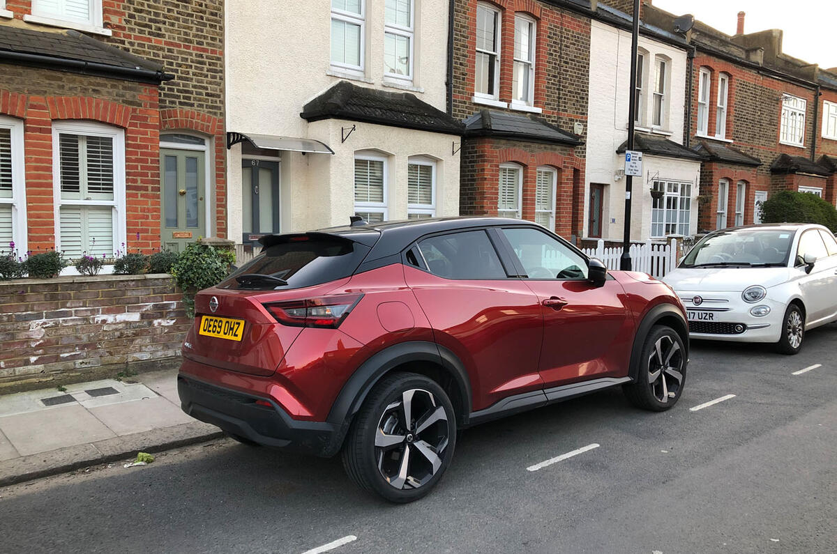 Nissan Juke 2020 long-term review - parked home Nissan Juke 2020 long-term review - parked home