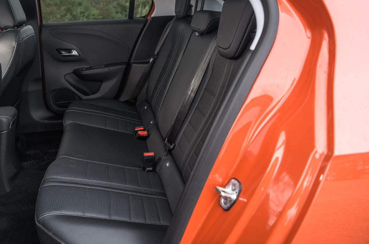 Vauxhall Corsa 2020 long-term review - rear seats