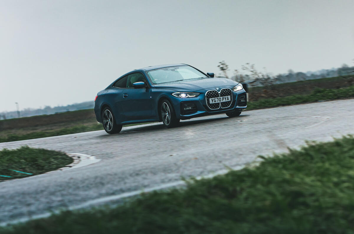 24 BMW 4 Series 2021 long term review cornering front 24 BMW 4 Series 2021 long term review cornering front