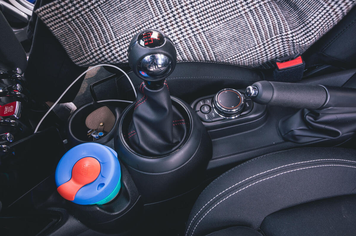 Mini 5-door Cooper S 2019 long-term review - centre console cups