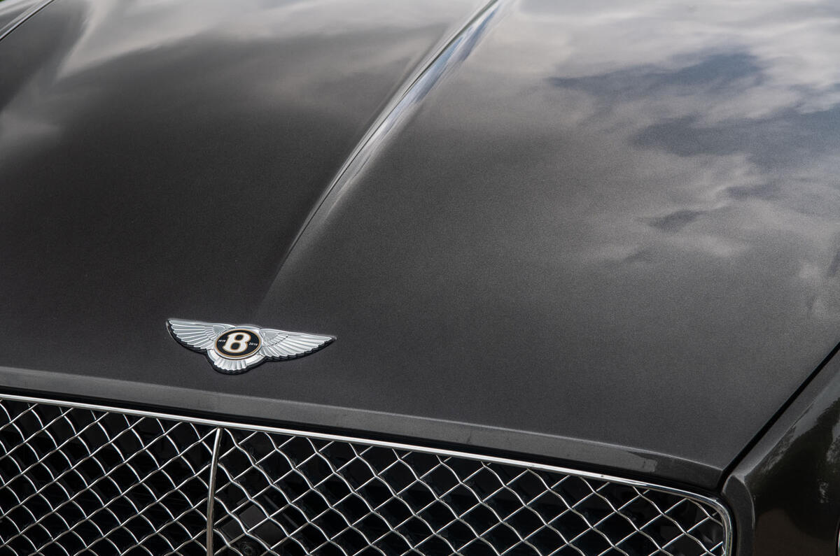 Bentley Continental GT 2019 long-term review - bonnet badge