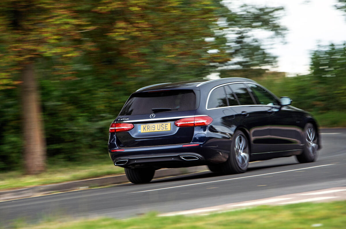 Mercedes E300de 2019 long-term review - hero rear