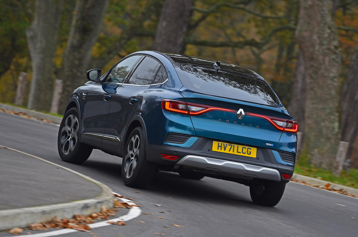 3 Renault Arkana 2022 long term review cornering rear 3 Renault Arkana 2022 long term review cornering rear