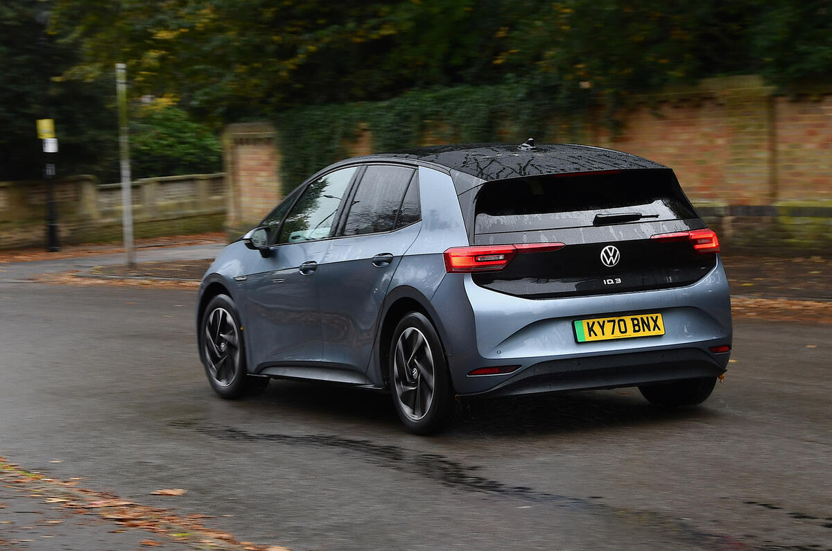 3 Volkswagen ID 3 2021 long term review rear tracking 3 Volkswagen ID 3 2021 long term review rear tracking