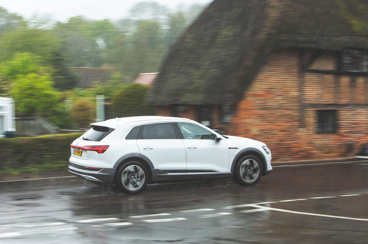 Audi E-tron 2019 long-term review - on the road side