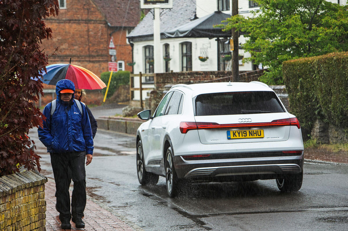 Audi E-tron 2019 long-term review - on the road rear