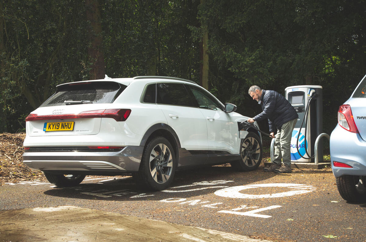 Audi E-tron 2019 long-term review - polar charger
