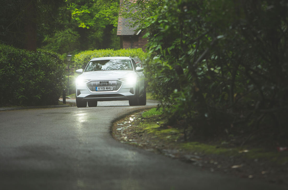 Audi E-tron 2019 long-term review - on the road headlights