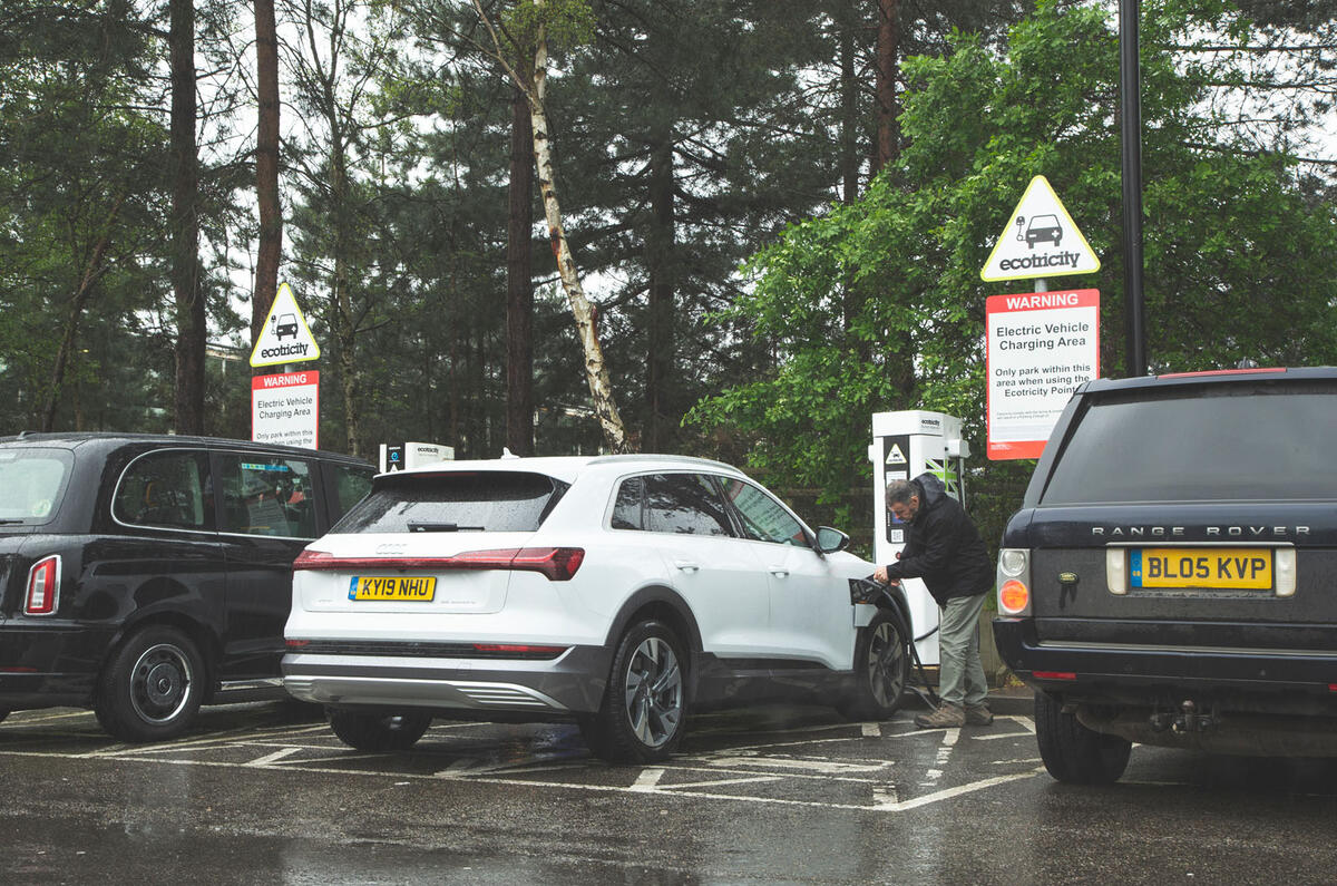 Audi E-tron 2019 long-term review - ecotricity charger